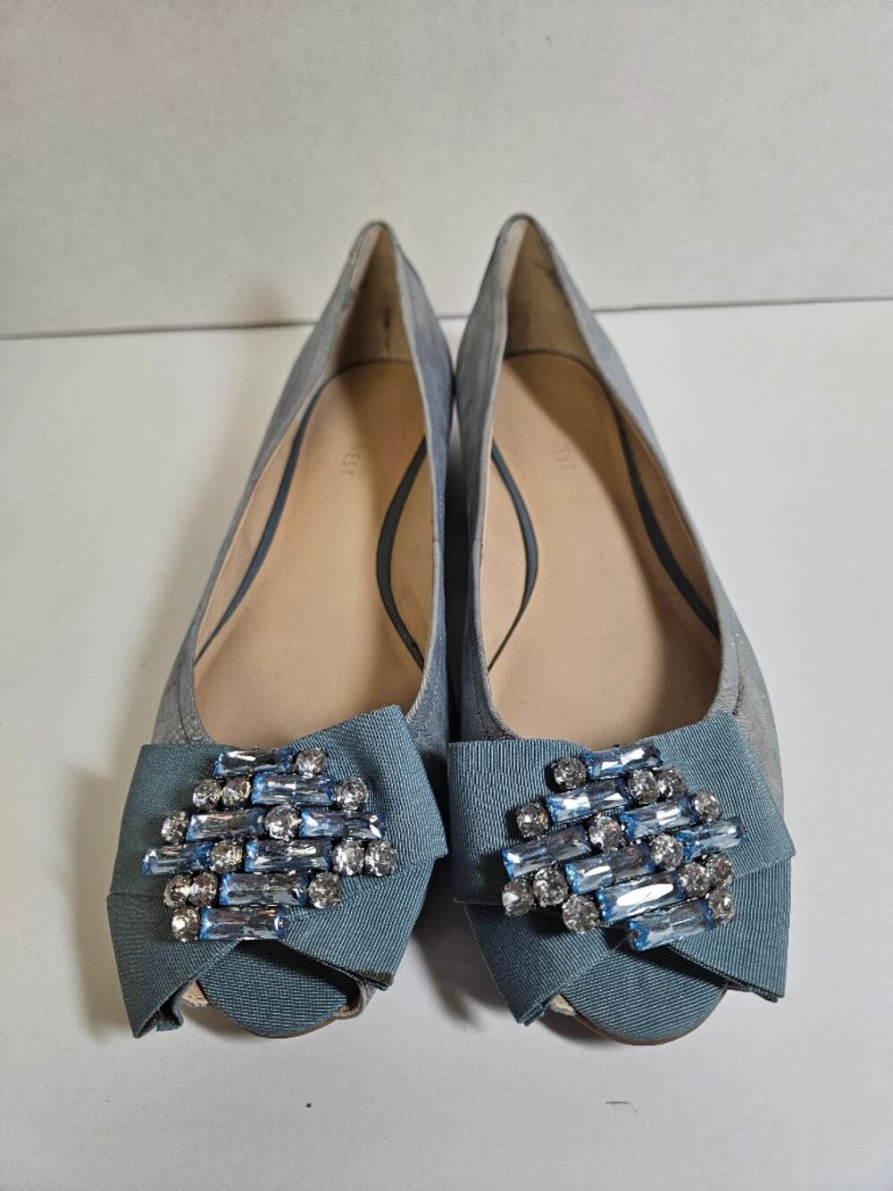 Nine West Blue Shimmer Flats size 9.5